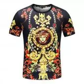 versace t-shirt slim en pur coton couronne medusa